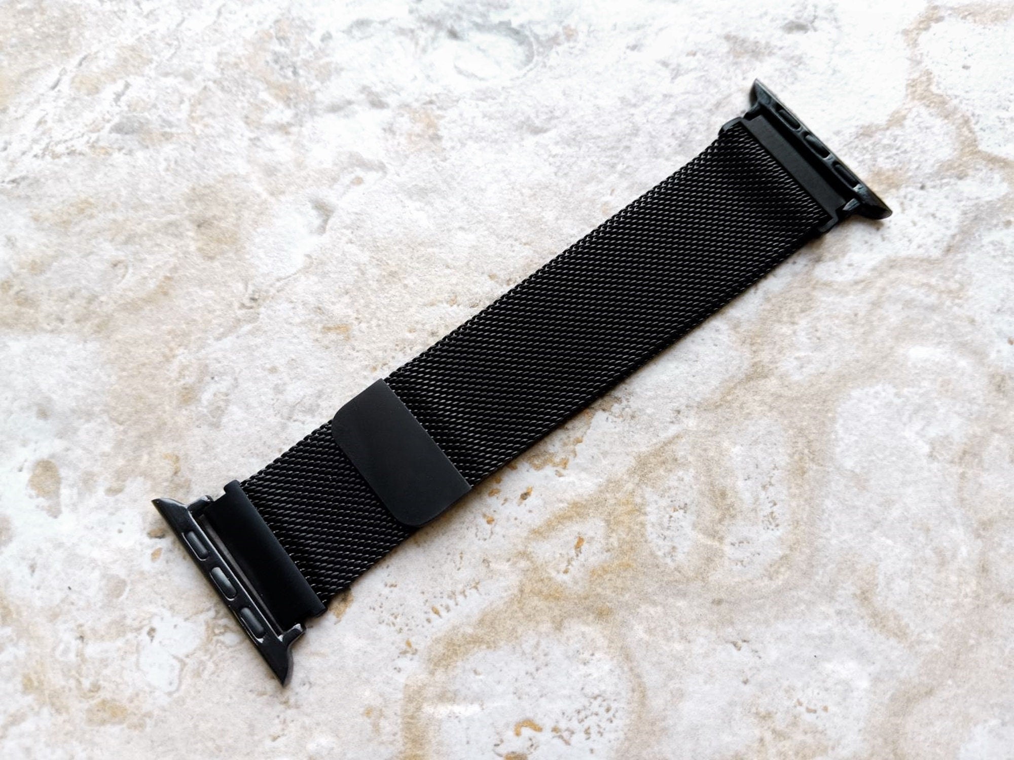 Apple Watch Black Band Set Crystal Bezel Bling Case Cover for Ultra 2 9 8 7 SE 6 5 4 3 2 1 49mm 45mm 44mm 42mm 41mm 40mm 38mm Milanese Strap